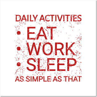 Daily Activities Posters and Art